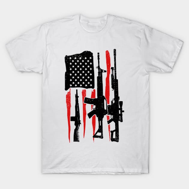 American Hero Flag T-Shirt by barmalisiRTB